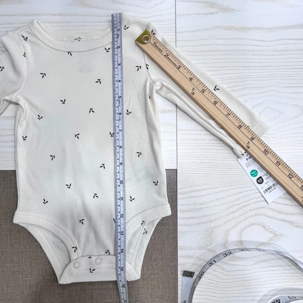 Child of Mine Carter's Jumper Set Girls 3-6M Green Windowpane 3pc Bodysuit Socks